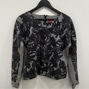 Nike Grey Camo Scoop Neck Sweatshirt